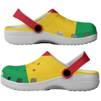 African Proud Guinea-Bissau Flag Clogs Shoes - Wonder Print Shop