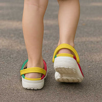African Proud Guinea Flag Clogs Shoes - Wonder Print Shop