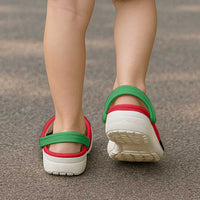 African Proud Libya Flag Clogs Shoes - Wonder Print Shop
