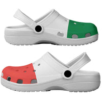 African Proud Madagascar Flag Clogs Shoes - Wonder Print Shop