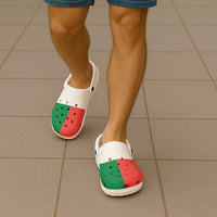 African Proud Madagascar Flag Clogs Shoes - Wonder Print Shop