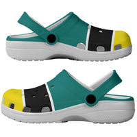 African Proud Mozambique Flag Clogs Shoes - Wonder Print Shop