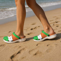 African Proud Niger Flag Clogs Shoes - Wonder Print Shop