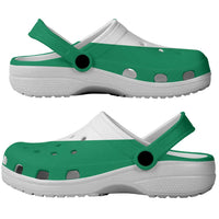 African Proud Nigeria Flag Clogs Shoes - Wonder Print Shop