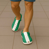 African Proud Nigeria Flag Clogs Shoes - Wonder Print Shop