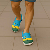 African Proud Rwanda Flag Clogs Shoes - Wonder Print Shop
