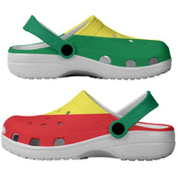 African Proud Senegal Flag Clogs Shoes - Wonder Print Shop