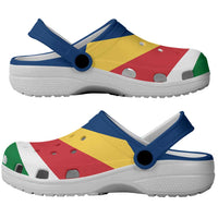 African Proud Seychelles Flag Clogs Shoes - Wonder Print Shop
