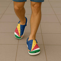 African Proud Seychelles Flag Clogs Shoes - Wonder Print Shop