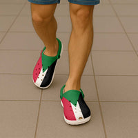 African Proud Sudan Flag Clogs Shoes - Wonder Print Shop