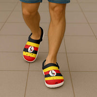 African Proud Uganda Flag Clogs Shoes - Wonder Print Shop