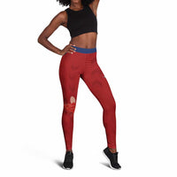 Afro-Panama Football 2026 Leggings La Marea Roja Making History - Wonder Print Shop
