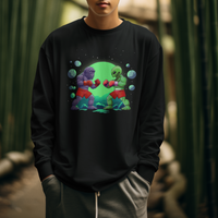 Bigfoot VS Alien Boxing Funny Sasquatch UFO Sweatshirt - Wonder Print Shop