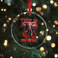 Alabama Fan Crystal Glass Ornament This Is How We Roll Bama Mascot Game Day TS10