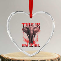 Alabama Fan Heart Crystal Glass Ornament This Is How We Roll Bama Mascot Game Day - Wonder Print Shop