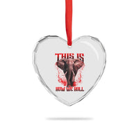 Alabama Fan Heart Crystal Glass Ornament This Is How We Roll Bama Mascot Game Day - Wonder Print Shop