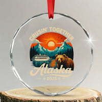 Alaska Cruise Crystal Glass Ornament Retro Alaskan Cruisin Together Matching Family Cruise TS10