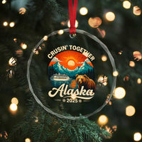 Alaska Cruise Crystal Glass Ornament Retro Alaskan Cruisin Together Matching Family Cruise TS10