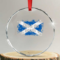 Alba Gu Brath Crystal Glass Ornament Vintage Scottish Scotland Flag Saltire - Wonder Print Shop