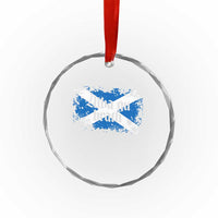 Alba Gu Brath Crystal Glass Ornament Vintage Scottish Scotland Flag Saltire - Wonder Print Shop