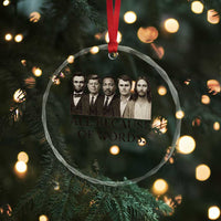 All Because of Words Crystal Glass Ornament Tribute to Truth Tellers Freedom Defender - Wonder Print Shop