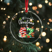 All I Want For Christmas Is 67 Crystal Glass Ornament Trending Meme Holiday Gift TS12