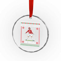 All I Want For Christmas Is Siuu Crystal Glass Ornament Funny Ugly Xmas Sport Fans - Wonder Print Shop