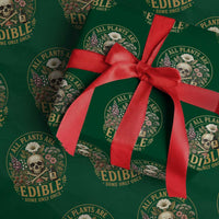 All Plants Are Edible Some Only Once Wrapping Paper Roll Funny Botany Gardeners
