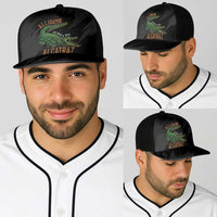 Alligator Alcatraz Baseball Net Cap ICE With A Bite - Wonder Print Shop