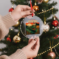 Alligator Alcatraz Crystal Glass Ornament Retro Florida Swamp Political Prison - Wonder Print Shop