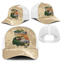 Alligator Alcatraz Retro Mesh Trucker Cap The Swamp - Wonder Print Shop
