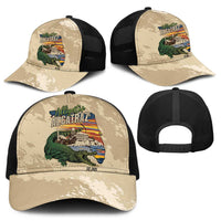 Alligator Alcatraz Retro Mesh Trucker Cap The Swamp - Wonder Print Shop