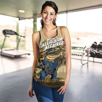 Alligator Alcatraz Women Racerback Tank Police Gator Rock Penitentiary - Wonder Print Shop
