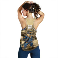 Alligator Alcatraz Women Racerback Tank Police Gator Rock Penitentiary - Wonder Print Shop