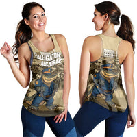 Alligator Alcatraz Women Racerback Tank Police Gator Rock Penitentiary - Wonder Print Shop