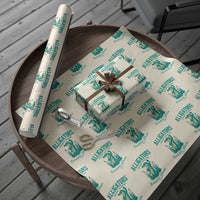 Alligators Against Alcatraz Wrapping Paper Roll Everglades Florida for Human Rights - Wonder Print Shop