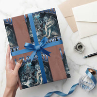 Alpha Wolf Meme Wrapping Paper Roll I Clogged Your Toilet Funny Unhinged Stupid Brainrot