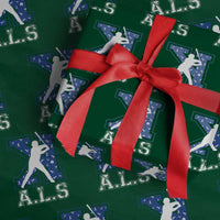 ALS Awareness Wrapping Paper Roll Baseball Strike Out ALS Support