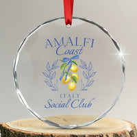Amalfi Coast Crystal Glass Ornament Sorrento Italy Vacation Gift - Wonder Print Shop