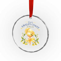 Amalfi Coast Limoncello Gelato Crystal Glass Ornament La Dolce Vita Italy Lemon Dessert Summer