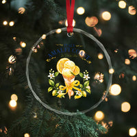 Amalfi Coast Limoncello Gelato Crystal Glass Ornament La Dolce Vita Italy Lemon Dessert Summer
