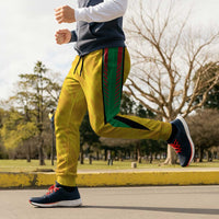 Amazon Warriors Guyana Cricket Jogger Pants Ready For Glory Yellow Version - Wonder Print Shop