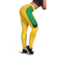 Amazon Warriors Guyana Cricket Leggings Ready For Glory Yellow Version - Wonder Print Shop