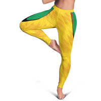 Amazon Warriors Guyana Cricket Leggings Ready For Glory Yellow Version - Wonder Print Shop