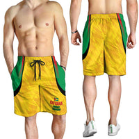 Amazon Warriors Guyana Cricket Shorts for Men Ready For Glory Yellow Version - Wonder Print Shop