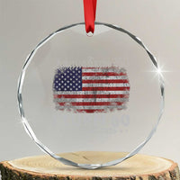 America Turns 250 I Turn 60 Crystal Glass Ornament Vintage 1966 60th Birthday 250th Anniversary USA 60 Year Old Gift