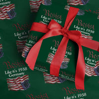 American Flag Resist Wrapping Paper Roll Like It's 1938 Germany - Wonder Print Shop