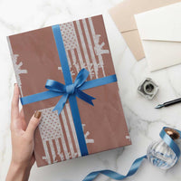 American Flag Rifle Guns Wrapping Paper Roll Cool Pro Gun Retro Distressed