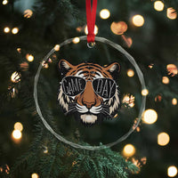 American Football Game Day Crystal Glass Ornament Touchdown Season Cool Tiger - Wonder Print Shop
