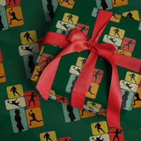 American Football Player Retro Vintage Sport Lover Wrapping Paper Roll - Wonder Print Shop